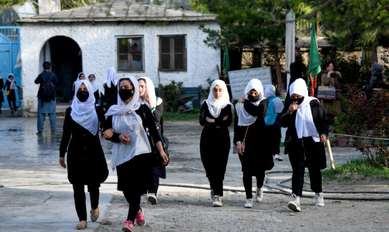 Female foreign ministers press Taliban on girls’ education