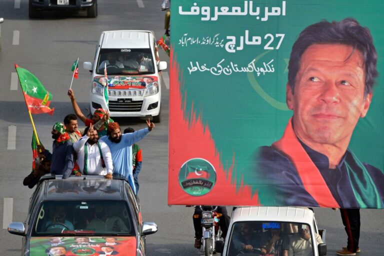 Thousands rally for embattled Pakistan PM Imran Khan