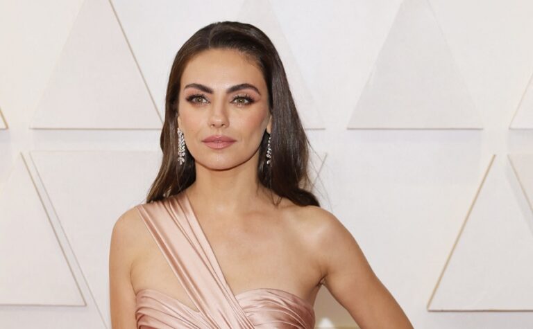 Mila Kunis gives moving Oscars speech wearing Zuhair Murad gown