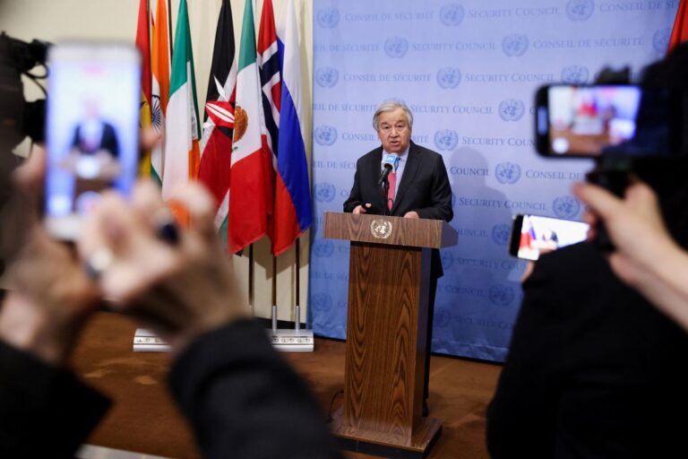UN chief steps up efforts to secure humanitarian truce in Ukraine