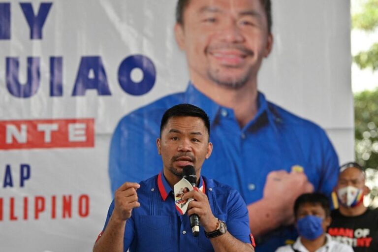 Four Philippine presidential candidates, including Pacquiao, won’t quit race