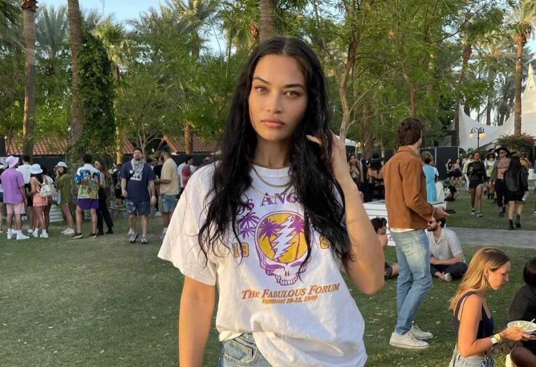 Vintage tees and denim: Shanina Shaik offers masterclass in festival style at Coachella