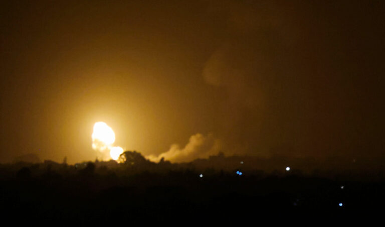 Israeli air strikes hit Gaza in response to rocket fire amid soaring tensions