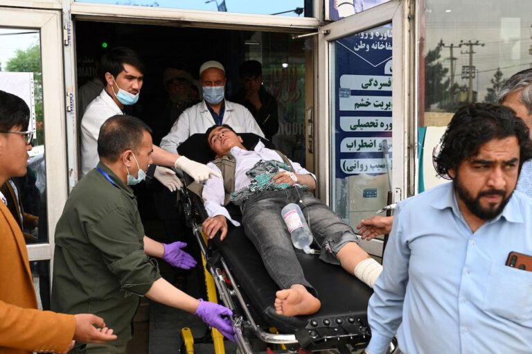 Multiple blasts near Kabul school hurt at least 7 children