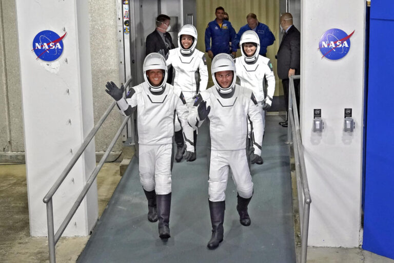 SpaceX launches 4 astronauts for NASA after private flight