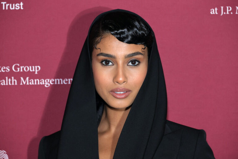 Model Imaan Hammam attends star-studded US gala in style