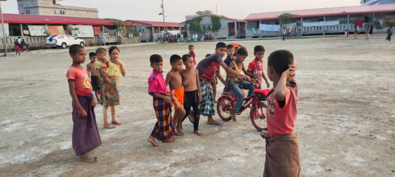 Rohingya refugee children celebrate ‘lifeless’ Eid on remote Bangladesh island