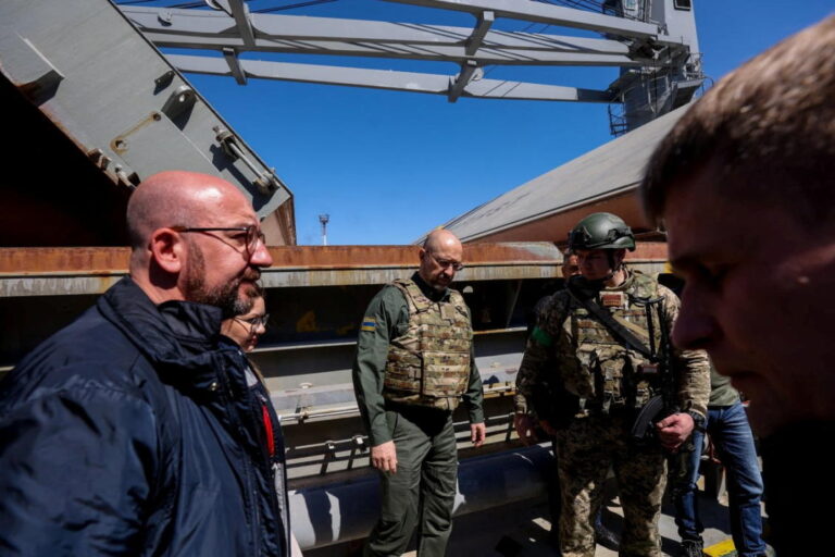 On surprise Odessa trip, EU’s Michel forced to take cover during strike