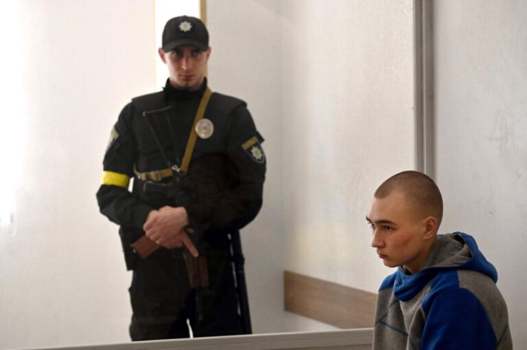 Russian soldier sentenced to life at Kyiv war crimes trial