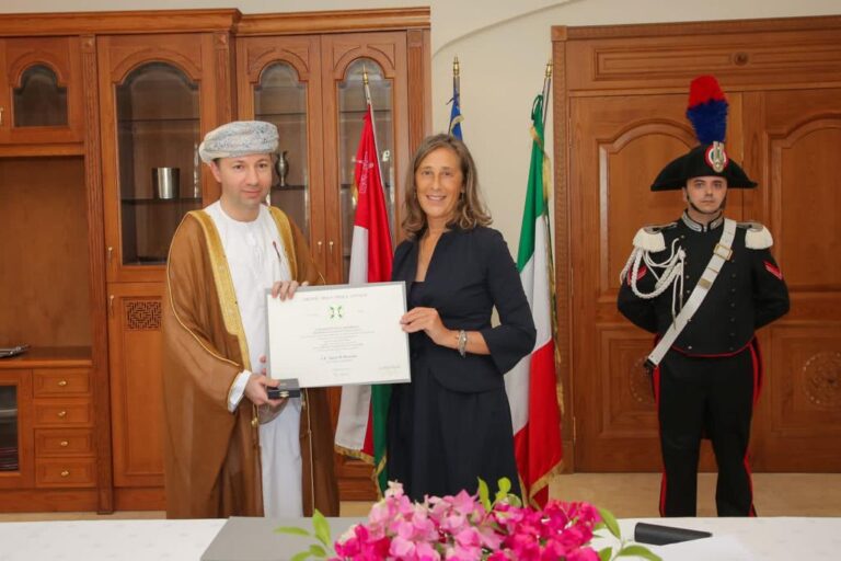 Omani receives Italy’s highest civilian honor
