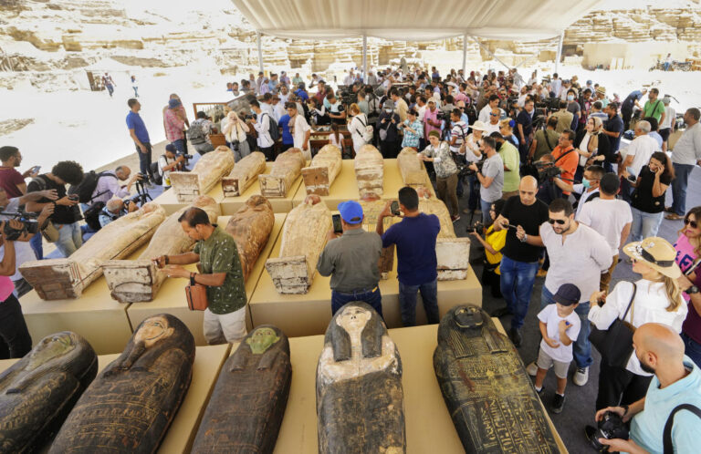 Egypt displays trove of newly discovered ancient artifacts