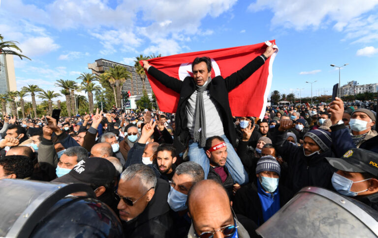 Tunisia police block protests against Saied referendum