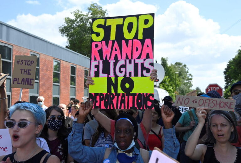 UK presses ahead with plan for first migrant deportation flight to Rwanda
