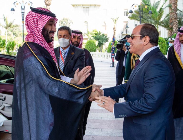 Egypt President El-Sisi receives Saudi crown prince