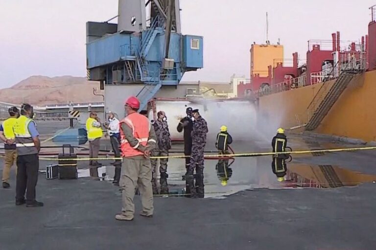 12 dead, hundreds hospitalized after toxic gas leak at Jordan’s Aqaba port