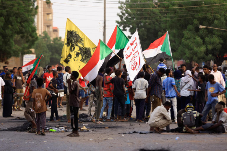 Hundreds of anti-coup protesters in Sudan defy security forces