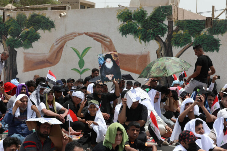 Supporters of Iraq’s Sadr in prayer rally amid political deadlock