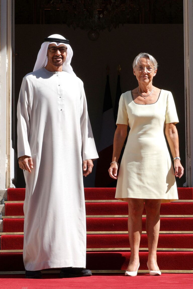 UAE president meets with France PM