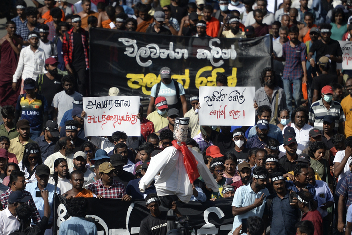 Anger sweeps Sri Lanka after parliament votes in Ranil Wickremesinghe as president