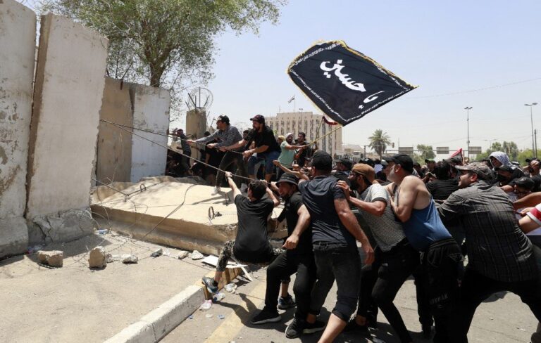 At least 60 Iraqi protesters injured after storming Baghdad’s Green Zone