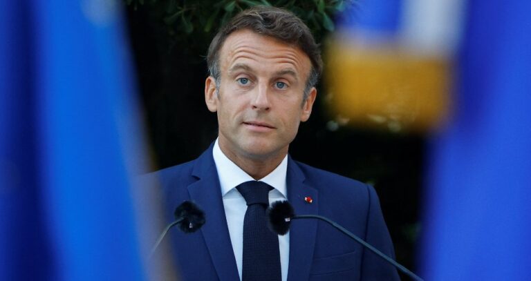 France’s Macron assails Putin’s ‘brutal attack’ on Ukraine