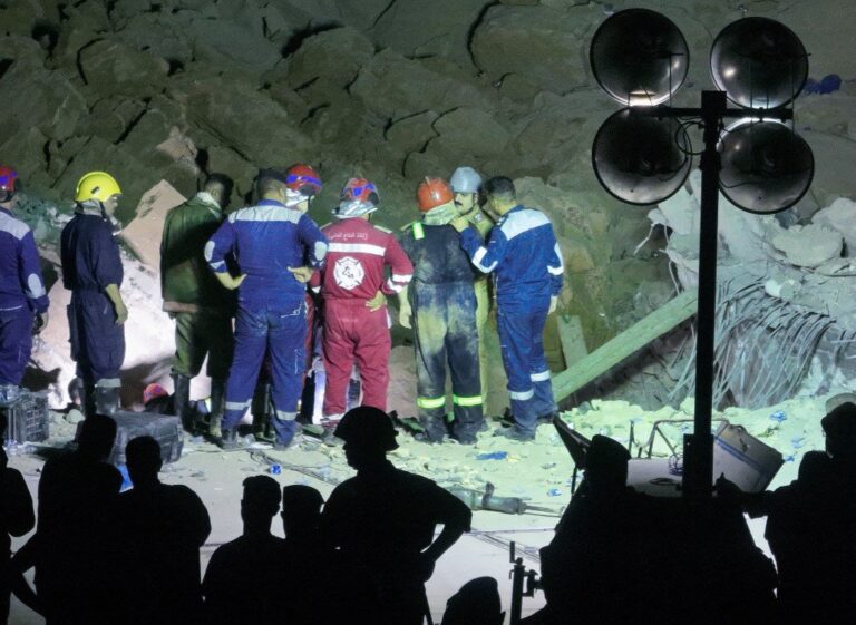 Iraq civil defense rescue 8, others still trapped after landslide in Karbala