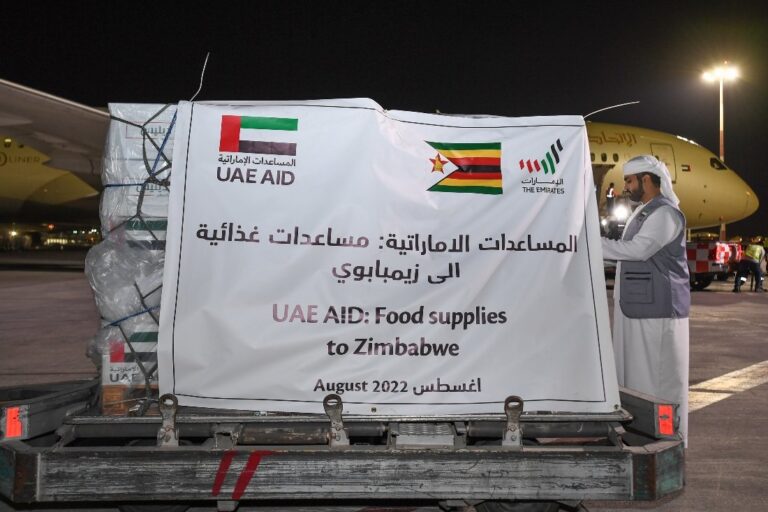 UAE sends plane carrying 50 tons of food aid to Zimbabwe