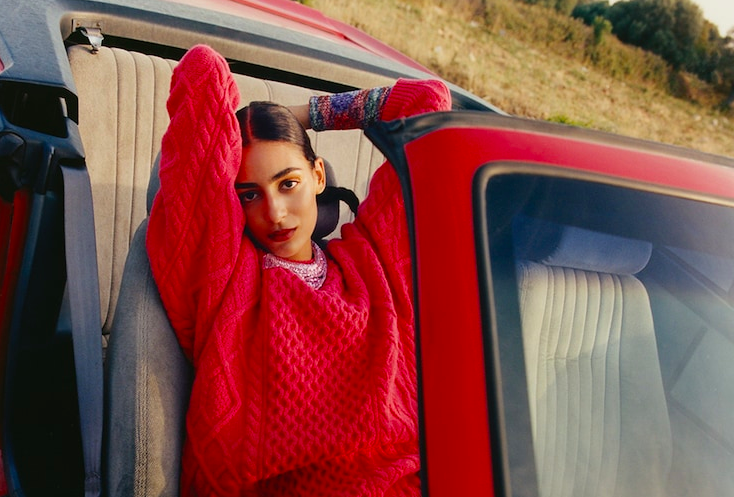 British Moroccan model Nora Attal poses for luxury Italian store