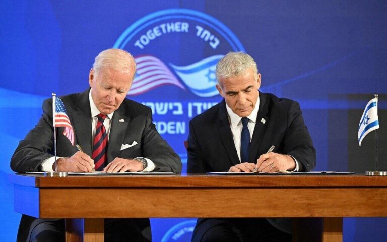 Biden, Israel’s Lapid speak amid discussions on possible Iran nuclear deal