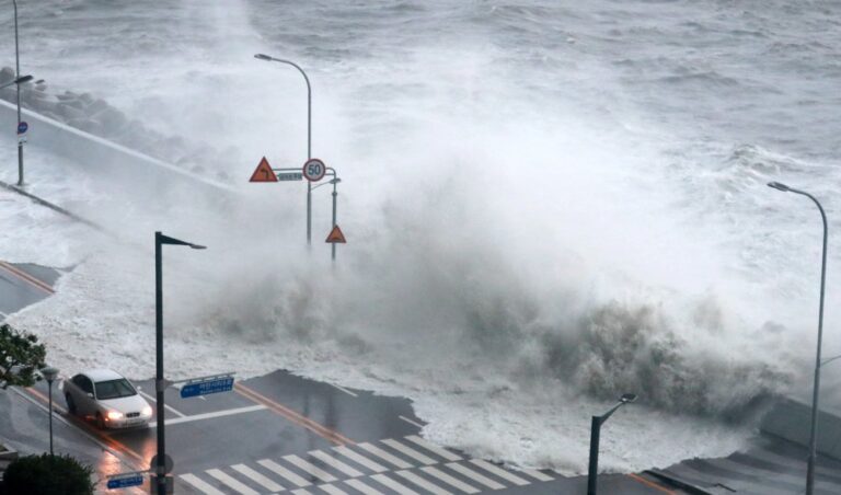 Typhoon leaves 20,000 homes without power in South Korea