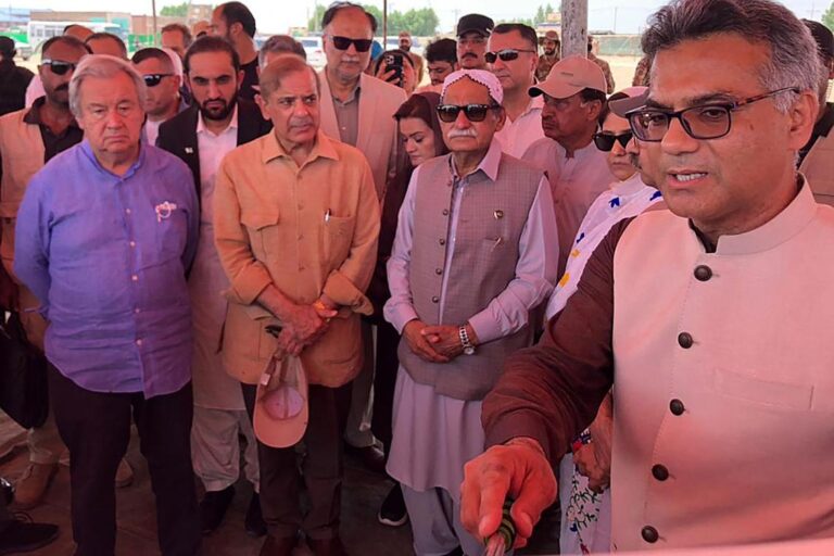 UN chief visits areas of Pakistan devastated by floods