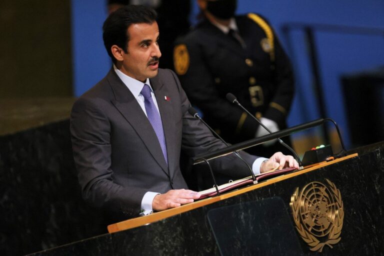 Israel must end its occupation of Palestine, Qatari emir tells UN General Assembly