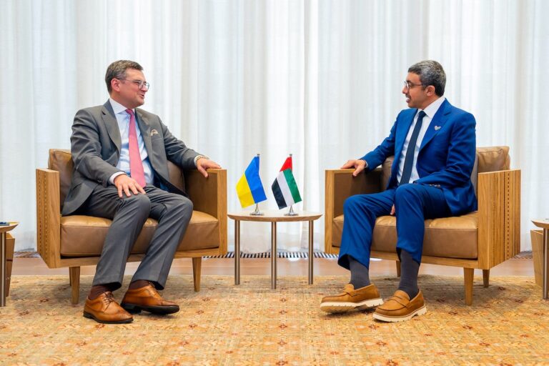 UAE foreign minister meets Ukrainian counterpart in New York