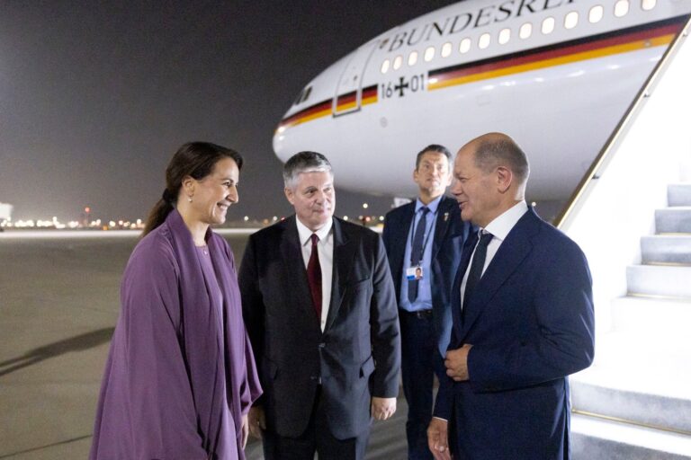 German Chancellor arrives in UAE after Saudi Arabia visit
