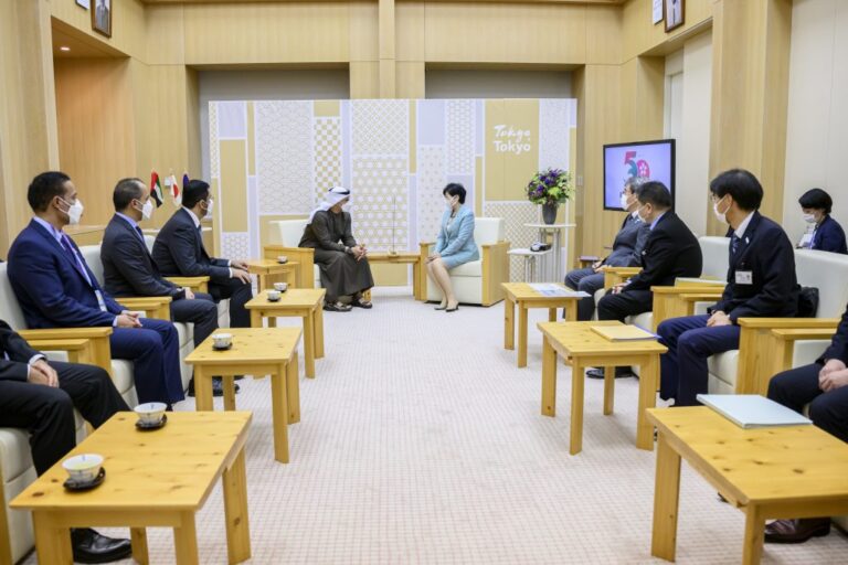 Emirati leader meets with governor of Tokyo
