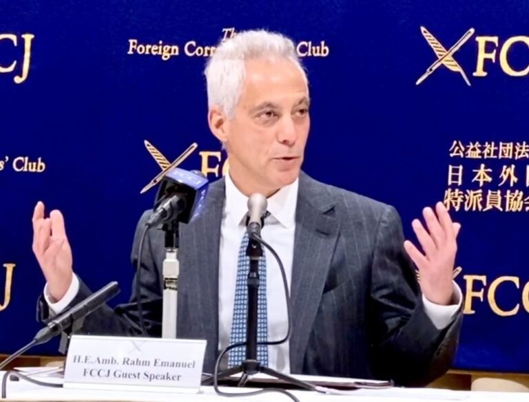 US ambassador praises Abe’s contribution to Japan-US relations