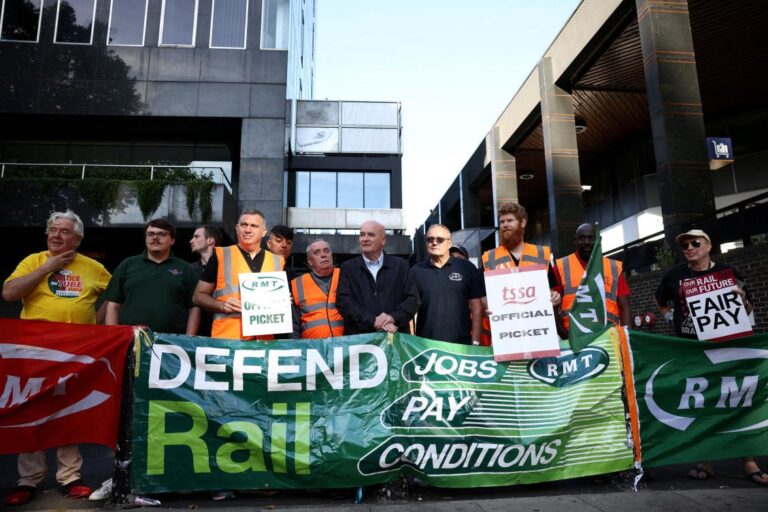UK train strikes and energy hikes add to a week of turmoil