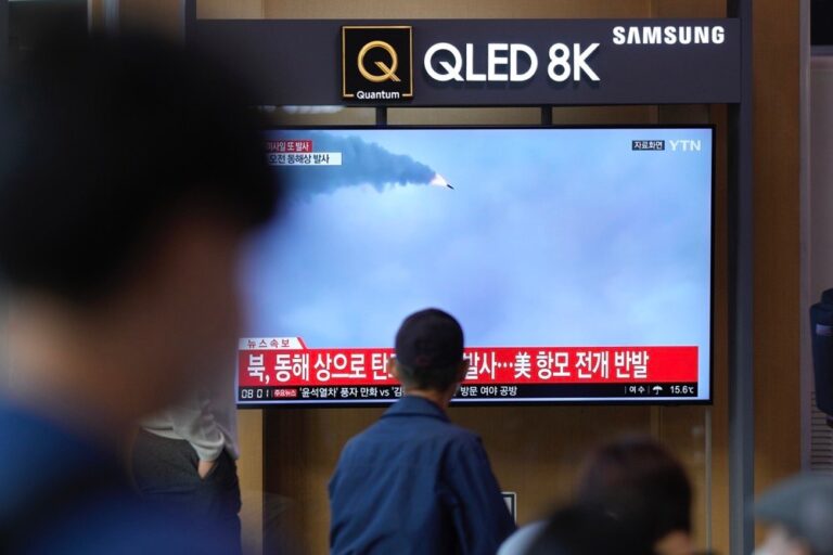 North Korea launches more missiles as US redeploys carrier
