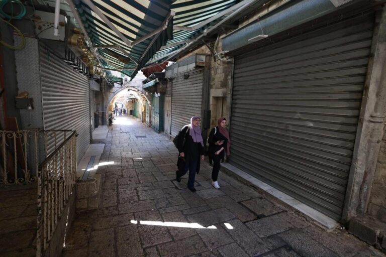 Palestinians strike over Israeli manhunt in Jerusalem camp