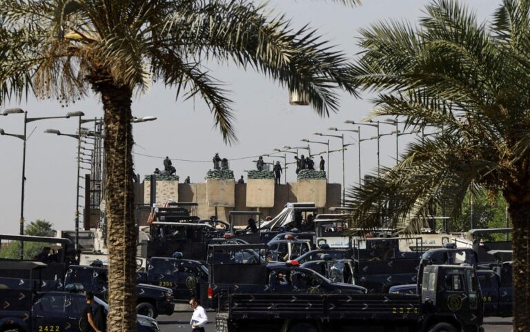 Iraqi military says 9 rockets target Green Zone amid crisis