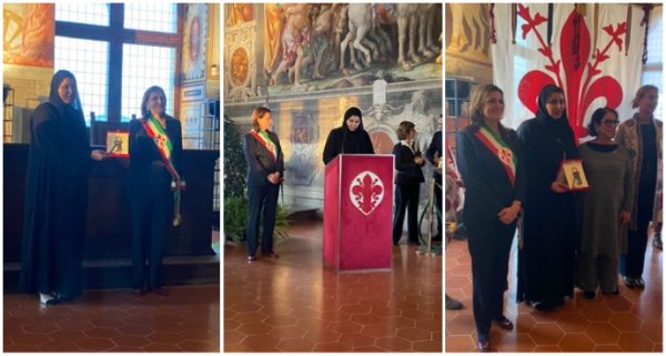 UAE’s Sheikha Fatima bint Mubarak receives Florence’s highest honor for pandemic support