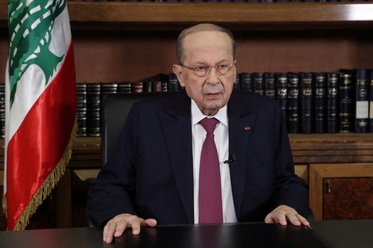 Lebanon’s president hits out as failing nation heads toward political vacuum