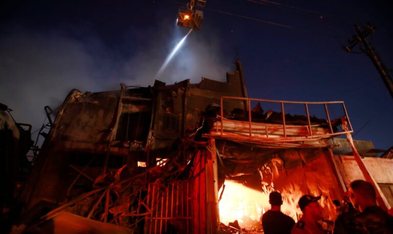 Fire, building collapse injures 20 people in Iraq’s capital