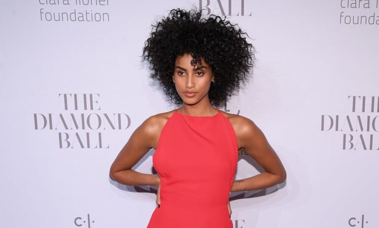 Model Imaan Hammam shows off BOSS collection