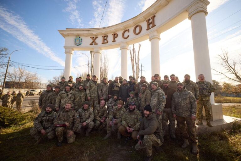 Zelensky visits Ukraine’s Kherson after Russian retreat
